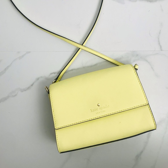 kate spade Handbags - Kate Spade Pale Yellow Crossbody